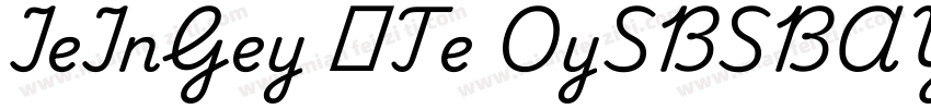 IeInGey эTe OySBSBAY字体转换